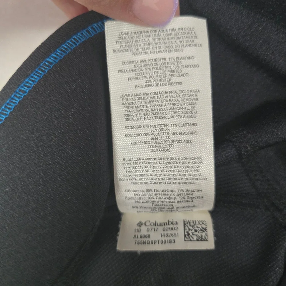 Columbia Omni-Shield Black Hiking Pants Womens Small Water Repel Outdoors Hiking - Picture 14 of 15